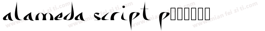 Alameda script p字体转换